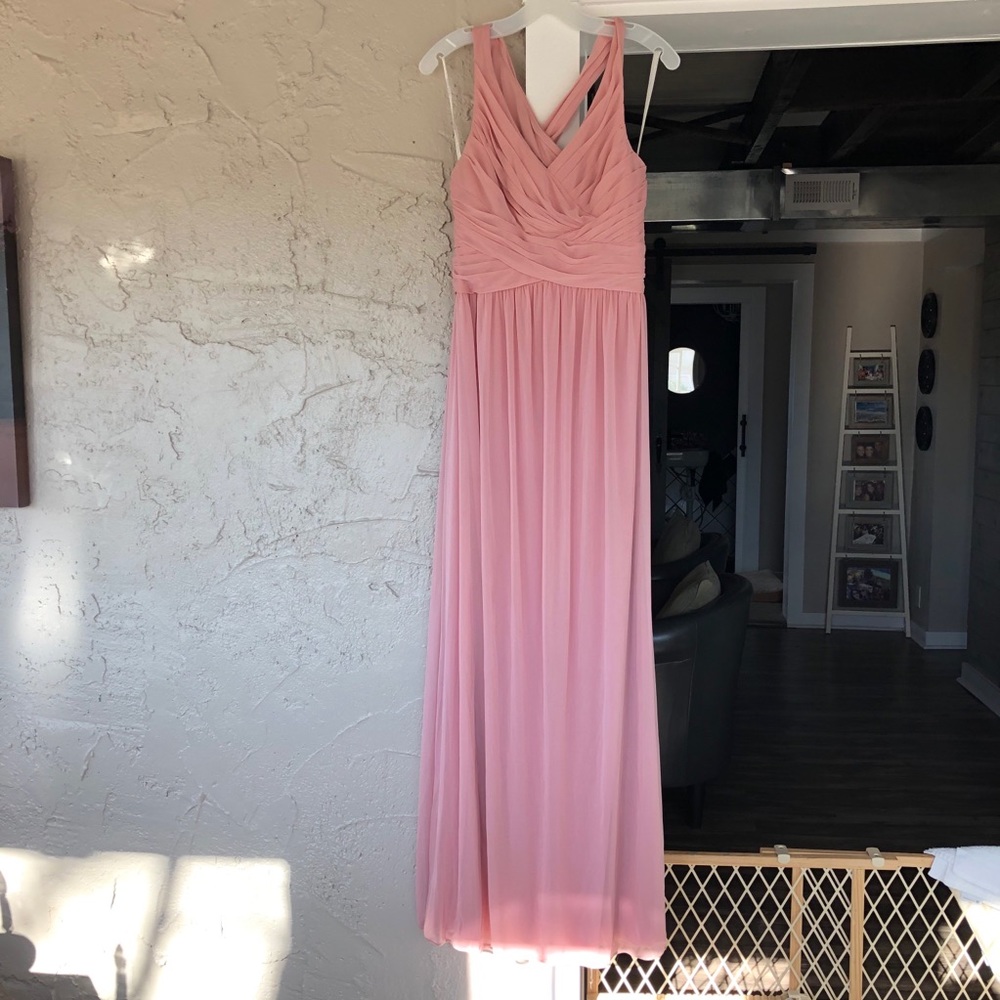 David’s Bridal bridesmaid dress - Ballet color